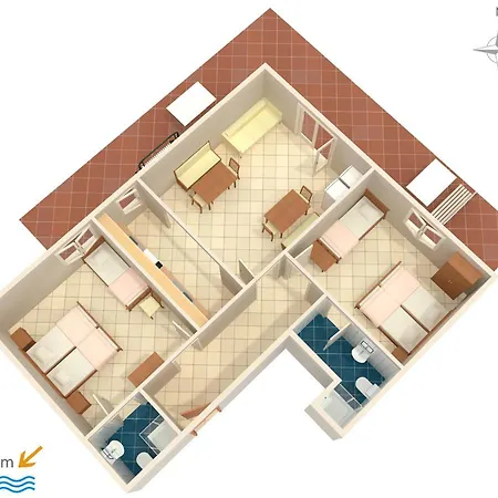 With A Parking Space Nemira, Omis - 6070 Apartament *